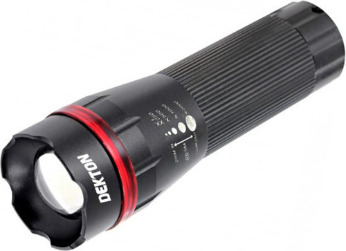 Aluminium led flashlight 100 lumens 3 AA black